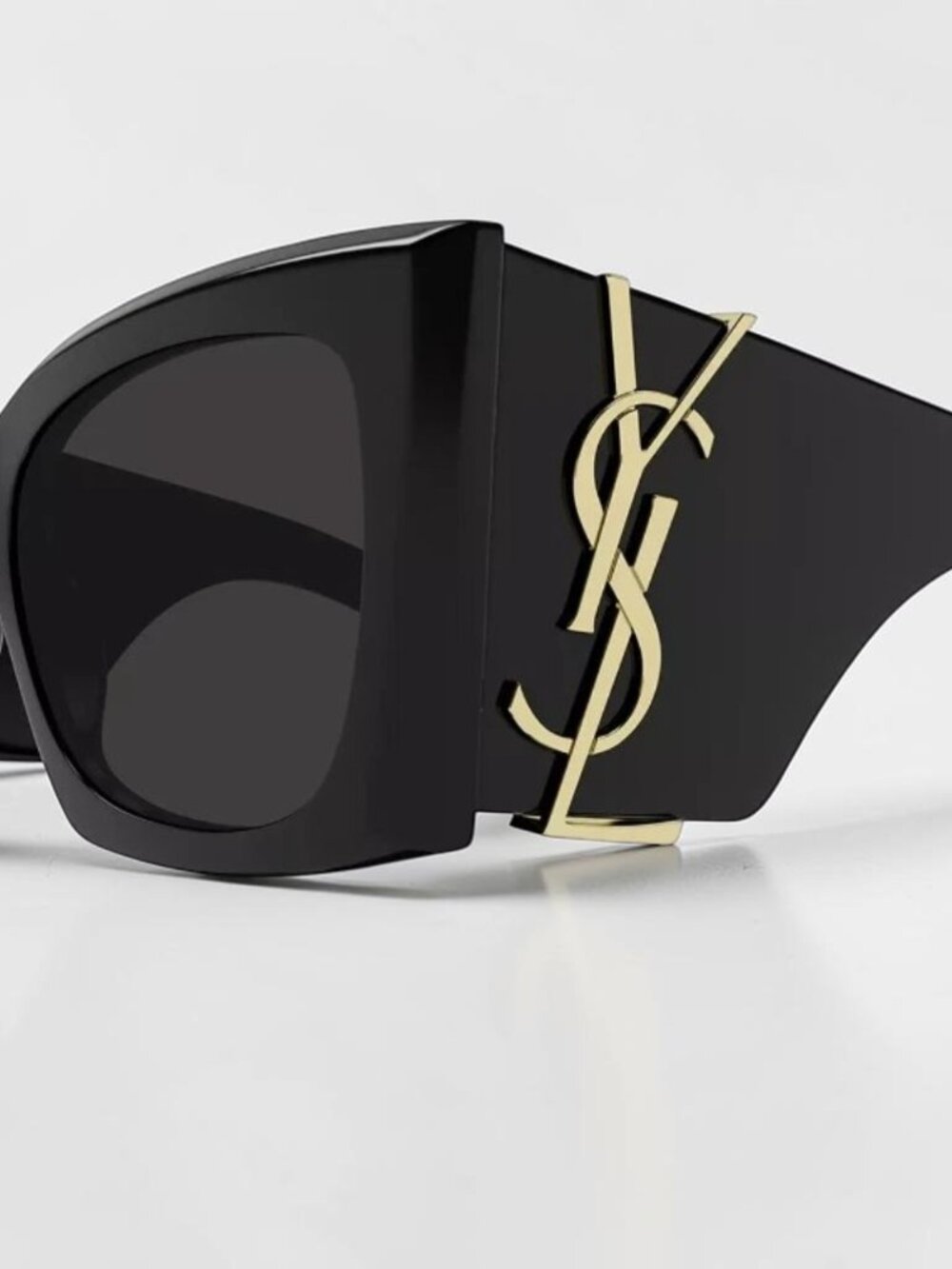 Saint Laurent SL M119 BLAZE-001 Black Gold YSL LOGO Cat Eye Women Sunglasses - Picture 3 of 4